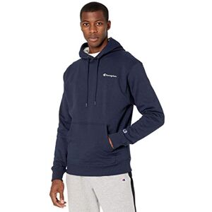 Champion Men's Powerblend Hooded Sweatshirt, Navy-y08160, M UK Champion Men's Powerblend Hooded Sweatshirt, Navy-y08160, M UK