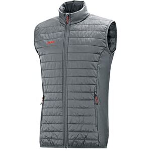JAKO Men's quilted vest premium other jacket., mens, 7005, stone grey, M JAKO Men's quilted vest premium other jacket., mens, 7005, stone grey, M