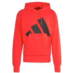adidas Men's ESSENTIALS BIG LOGO FRENCH TERRY HOODIE, Pure Ruby/Black, M adidas Men's ESSENTIALS BIG LOGO FRENCH TERRY HOODIE, Pure Ruby/Black, M