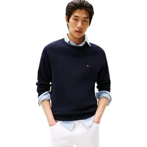 Tommy Hilfiger Men’s Essential Cotton Crew Neck Jumper, Blue (Desert Sky), L Tommy Hilfiger Men’s Essential Cotton Crew Neck Jumper, Blue (Desert Sky), L