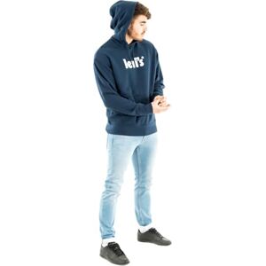 Levi's Men's Relaxed Graphic Sweatshirt Hoodie, Poster Dress Blues, M Levi's Men's Relaxed Graphic Sweatshirt Hoodie, Poster Dress Blues, M