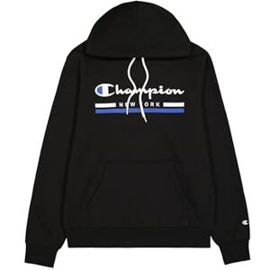 Champion Men's Legacy Graphic Shop Authentic (220245) -Soft Compact Powerblend Fleece Hooded Sweatshirt, Black (KK001), M Champion Men's Legacy Graphic Shop Authentic (220245) -Soft Compact Powerblend Fleece Hooded Sweatshirt, Black (KK001), M