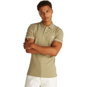 Calvin Klein Men’s Tipping Slim Fit Short Sleeve Polo Shirt, Beige (Tree House), XXL Calvin Klein Men’s Tipping Slim Fit Short Sleeve Polo Shirt, Beige (Tree House), XXL