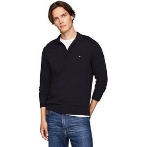 Tommy Hilfiger Men’s Pima Cashmere Jumper with Polo Collar, Blue (Desert Sky), XXL Tommy Hilfiger Men’s Pima Cashmere Jumper with Polo Collar, Blue (Desert Sky), XXL