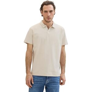 TOM TAILOR Men's 1041813 Basic Polo Shirt with Structure, 10336 Light Cashew Beige, XL TOM TAILOR Men's 1041813 Basic Polo Shirt with Structure, 10336 Light Cashew Beige, XL