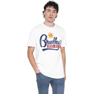 Stranger Things Bradley'S Big Buy Logo Unisex T Shirt, White, Large Stranger Things Bradley'S Big Buy Logo Unisex T Shirt, White, Large