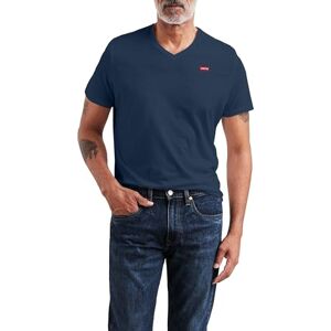 Levi's Men's Original Housemark V-Neck T-Shirt, Dress Blues, M Levi's Men's Original Housemark V-Neck T-Shirt, Dress Blues, M