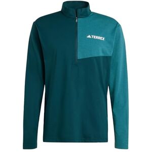 adidas Men's Terrex Multi Climacool Half Zip Long Sleeve, Aurora Ivy/Mystery Green, XXL adidas Men's Terrex Multi Climacool Half Zip Long Sleeve, Aurora Ivy/Mystery Green, XXL