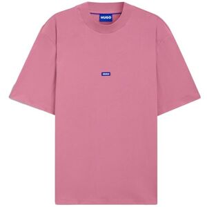 Hugo Boss Men's Nieros Cotton Jersey T-Shirt with Logo Patch, Dark Pink, XXL Hugo Boss Men's Nieros Cotton Jersey T-Shirt with Logo Patch, Dark Pink, XXL