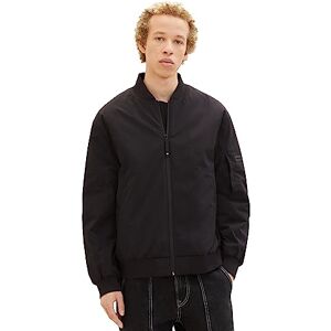 Tom Tailor Denim Men's 1037382 College Bomber Jacket with Water-Repellent Function, 29999-black, XL Tom Tailor Denim Men's 1037382 College Bomber Jacket with Water-Repellent Function, 29999-black, XL