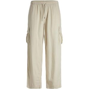 JACK & JONES Men's Jpstbill Jjnate Linen Blend Cargo Jog Sn Trousers, Summer Sand, L JACK & JONES Men's Jpstbill Jjnate Linen Blend Cargo Jog Sn Trousers, Summer Sand, L