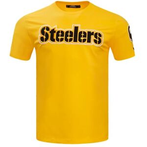 Pro Standard Mens NFL Pittsburgh Steelers Classic Chenille Short Sleeve Tee Yellow 2XL Pro Standard Mens NFL Pittsburgh Steelers Classic Chenille Short Sleeve Tee Yellow 2XL