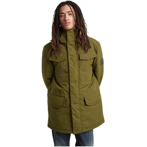 G-STAR Men's Vodan Padded Hooded Parka, Green (dark olive D25381-D419-C744), L G-STAR Men's Vodan Padded Hooded Parka, Green (dark olive D25381-D419-C744), L