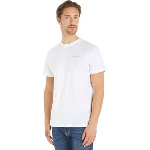 Tommy Jeans Men's Tjm Slim Linear Chest Tee Ext Dm0dm18555 S/S T-Shirt, White (White), XXL Tommy Jeans Men's Tjm Slim Linear Chest Tee Ext Dm0dm18555 S/S T-Shirt, White (White), XXL