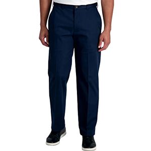 Haggar Men's Premium No Iron Khaki Classic Fit Flat Front Casual Pant (Regular and Big & Tall Sizes), Dark Navy, 36W x 32L Haggar Men's Premium No Iron Khaki Classic Fit Flat Front Casual Pant (Regular and Big & Tall Sizes), Dark Navy, 36W x 32L