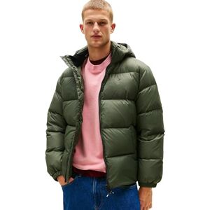 Tommy Jeans Men's TJM Essential Down Jacket Ext Dm0Dm19786, Green (Pewter Green), S Tommy Jeans Men's TJM Essential Down Jacket Ext Dm0Dm19786, Green (Pewter Green), S