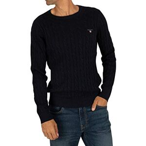 GANT Men's 8050601-433-4XL Cotton Cable C-Neck, Evening Blue, 4XL GANT Men's 8050601-433-4XL Cotton Cable C-Neck, Evening Blue, 4XL