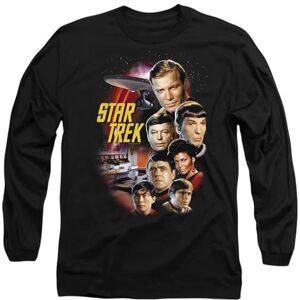 Star Trek St Original The Classic Crew Mens Long Sleeve T Shirt, Black, XX-Large Star Trek St Original The Classic Crew Mens Long Sleeve T Shirt, Black, XX-Large