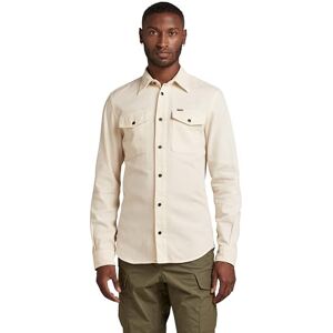 G-STAR Men's Marine Slim Shirt, Beige (ecru gd D20165-7647-C487), L G-STAR Men's Marine Slim Shirt, Beige (ecru gd D20165-7647-C487), L