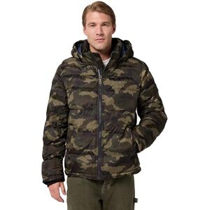 Tommy Hilfiger Men's Down Alternative Hooded Puffer Jacket (Standard and Big & Tall) Coat, Olive Camouflage, L Tommy Hilfiger Men's Down Alternative Hooded Puffer Jacket (Standard and Big & Tall) Coat, Olive Camouflage, L