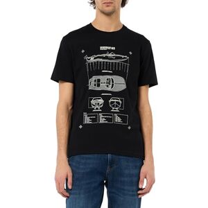 United Colors of Benetton Men's 3yr3u109h t-Shirt, Black, 3XL United Colors of Benetton Men's 3yr3u109h t-Shirt, Black, 3XL