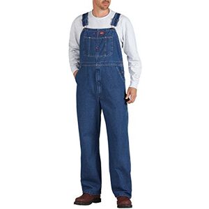 Dickies , Men's, WASHED DENIM BIB OVERALL, STONEWASHED INDIGO BLUE, 36W / 34L Dickies , Men's, WASHED DENIM BIB OVERALL, STONEWASHED INDIGO BLUE, 36W / 34L