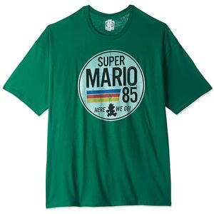 Nintendo Men's Super Mario 1985 Retro Circle T-Shirt, Kelly Green, XL Nintendo Men's Super Mario 1985 Retro Circle T-Shirt, Kelly Green, XL