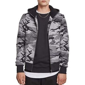 Urban Classics Men's Zip Jacket, Dark camo, XXXL Urban Classics Men's Zip Jacket, Dark camo, XXXL