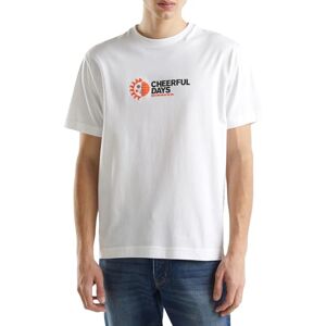 United Colors of Benetton Men's 3yr3u1082 t-Shirt, White, XXL United Colors of Benetton Men's 3yr3u1082 t-Shirt, White, XXL