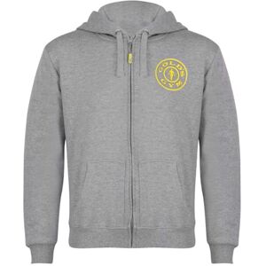 Gold's Gym GGSWT156 Men's Zip Through Sweater Hoody Printed Hooded Sweatshirt Hoodie, Grey Marl, S Gold's Gym GGSWT156 Men's Zip Through Sweater Hoody Printed Hooded Sweatshirt Hoodie, Grey Marl, S