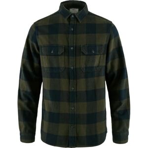 Fjällräven FJALLRAVEN Men's Övik Heavy Flannel Shirt M T, Deep Forest-Dark Navy, S Fjällräven FJALLRAVEN Men's Övik Heavy Flannel Shirt M T, Deep Forest-Dark Navy, S