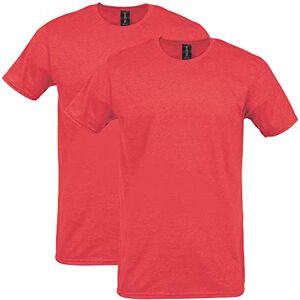 Gildan Men's Softstyle Cotton T-Shirt, Style G64000, 2-Pack, Heather Red, S (Pack of 2) Gildan Men's Softstyle Cotton T-Shirt, Style G64000, 2-Pack, Heather Red, S (Pack of 2)