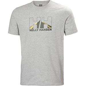 Helly Hansen Men's Nord Graphic T-Shirt, Grey Melange, S Helly Hansen Men's Nord Graphic T-Shirt, Grey Melange, S