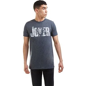 DC Comics Men's Joker Text T Shirt, Dark Heather, M UK DC Comics Men's Joker Text T Shirt, Dark Heather, M UK