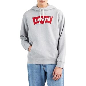 Levi's Men's Standard Graphic Sweatshirt Hoodie, Logo Two Color Heather Gray, S Levi's Men's Standard Graphic Sweatshirt Hoodie, Logo Two Color Heather Gray, S