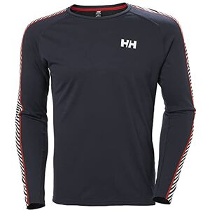 Helly Hansen Men's Lifa Active Stripe Crew, Navy, M Helly Hansen Men's Lifa Active Stripe Crew, Navy, M