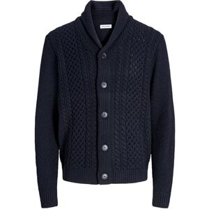 JACK & JONES Men's Jjpaul Knit Shawl Cardigan, Sky Captain, L JACK & JONES Men's Jjpaul Knit Shawl Cardigan, Sky Captain, L