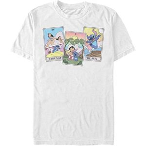 Disney Lilo & Stitch-LILO Stitch Tarot Organic Short Sleeve T-Shirt, White, M Disney Lilo & Stitch-LILO Stitch Tarot Organic Short Sleeve T-Shirt, White, M