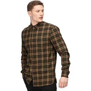 Regatta Men's Lance Shirt, Dark Khaki Check, S Regatta Men's Lance Shirt, Dark Khaki Check, S