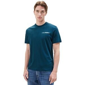 TOM TAILOR Men's 1039556 T-Shirt, 21179-Deep Pond Green, L TOM TAILOR Men's 1039556 T-Shirt, 21179-Deep Pond Green, L