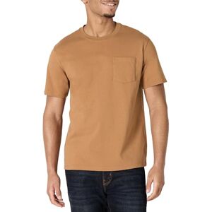 Amazon Essentials Men's Relaxed Fit Heavyweight Cotton Pocket T-Shirt, Dark Tan, L Amazon Essentials Men's Relaxed Fit Heavyweight Cotton Pocket T-Shirt, Dark Tan, L