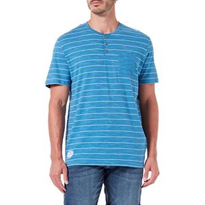 TOM TAILOR Men's 1031589 T-Shirt, 29783-Blue White Inject Stripe, XXS TOM TAILOR Men's 1031589 T-Shirt, 29783-Blue White Inject Stripe, XXS