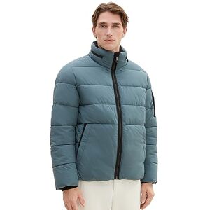 TOM TAILOR Men's Puffer Jacket with Removable Hood, 32506-dusty Dark Teal, XXXL TOM TAILOR Men's Puffer Jacket with Removable Hood, 32506-dusty Dark Teal, XXXL