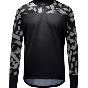 GORE TrailKPR Daily Long Sleeve Shirt Mens, Black/Lab Grey, S GORE TrailKPR Daily Long Sleeve Shirt Mens, Black/Lab Grey, S