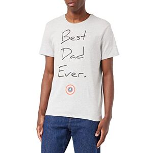 Marvel Men's Memarcots232 T-Shirt, Melange Grey, S Marvel Men's Memarcots232 T-Shirt, Melange Grey, S