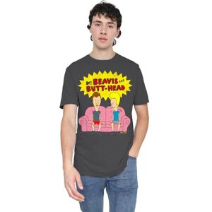 Beavis And Butthead Couch Logo Og Unisex T Shirt, Black, XXX-Large Beavis And Butthead Couch Logo Og Unisex T Shirt, Black, XXX-Large