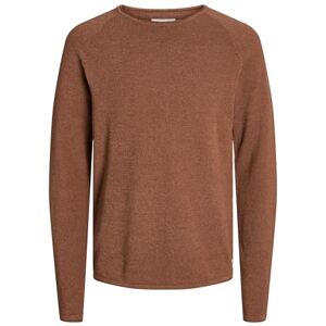 JACK & JONES Mens Melange Sweater Long Sleeve Cotton Mocha Bisque XS JACK & JONES Mens Melange Sweater Long Sleeve Cotton Mocha Bisque XS