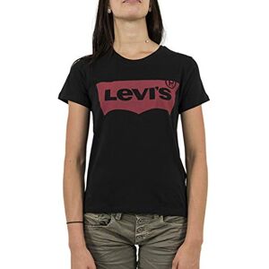 Levi's Women's The Perfect Tee- Large Batwing Logo T-Shirt, Stonewashed Black, XXS Levi's Women's The Perfect Tee- Large Batwing Logo T-Shirt, Stonewashed Black, XXS