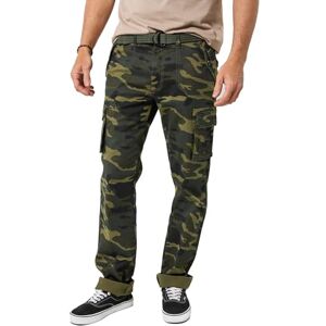 Joe Browns Men's Khaki Camo Print Cargo Trousers Casual Pants, 36 Joe Browns Men's Khaki Camo Print Cargo Trousers Casual Pants, 36