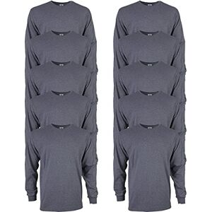 Gildan Men's, Ultra Cotton Long Sleeve T-Shirt, Style G2400, Dark Heather, XXL Gildan Men's, Ultra Cotton Long Sleeve T-Shirt, Style G2400, Dark Heather, XXL